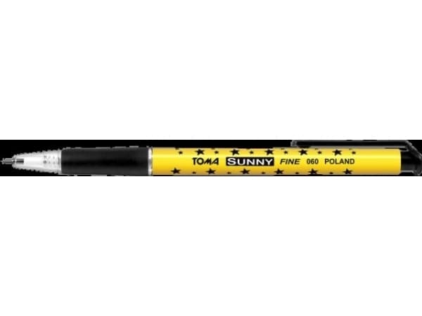 Toma Sunny Automatisk kulepenn Svart 1 pakke = 20 stk (TO-060)