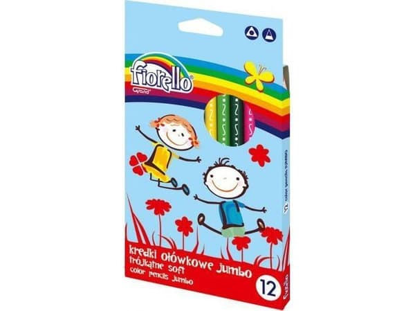 Grand Triangular Pencils Jumbo Super Soft 12 colors (WIKR-935846)