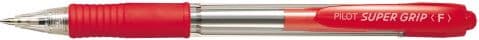 Pilot AUTOMATISK BALLPOINT SUPER GRIP RØD PAKKE 12STK - 3010020189