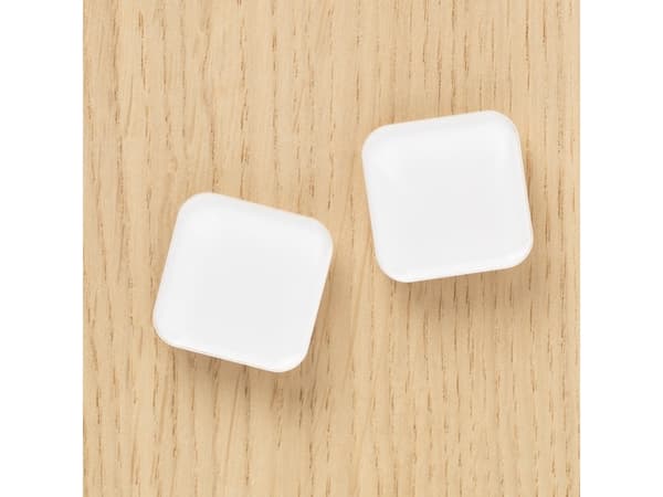 Magnet Naga Squircle 2,5x2,5cm vit Super Strong 2st/pack