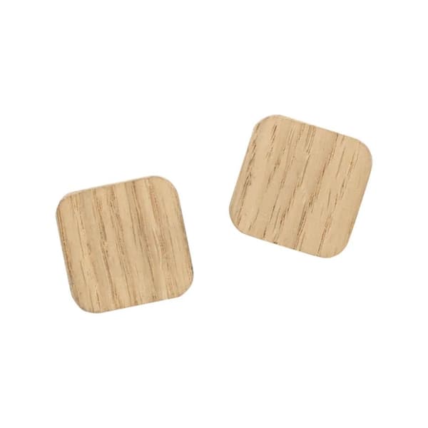 Super Stærke Magneter' i egefiner 2,5 x 2,5 cm - (2 stk.)