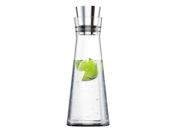 EMSA Flow Slim, Karahvi, 1 L, Ruostumaton teräs, Läpinäkyvä, Lasi, Ruostumaton teräs, 12 cm