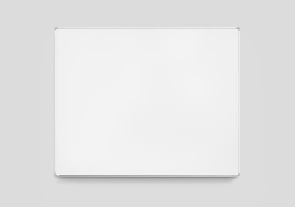 Lintex Boarder - Whiteboard - veggmonterbar - 2505 x 1205 mm - emalje - aluminiumramme med grå hjørner
