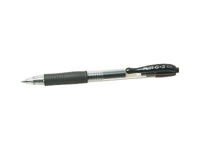 Gelpen, Pilot G-2, 0,5 mm, fine, sort