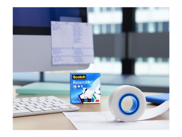 Scotch Removable - Kontortape - 19 mm x 33 m - 25.4 mm kjerne
