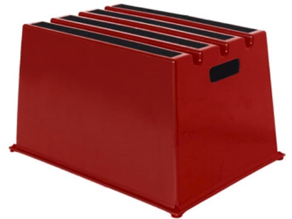 TWINCO TWIN Heavy Buty 6600 - Trinnstol - polyetylen med høy tetthet - rød