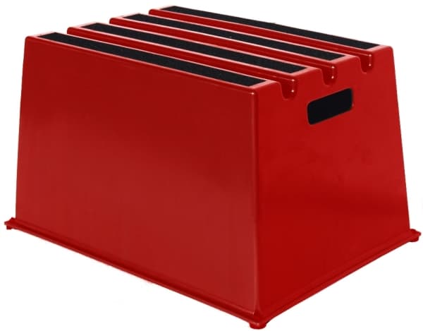 TWINCO TWIN Heavy Buty 6600 - Trinnstol - polyetylen med høy tetthet - rød