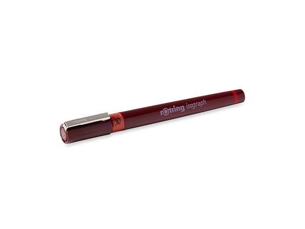 Rotring 1903394, Tynn penn, Bordeaux, Brun, 0,1 mm