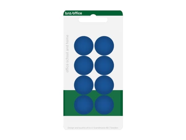 Magneetit 20mm 8kpl, Bl�90x10x160mm 0,03kg (8kpl) - (8 kpl per pakkaus) - (8 kpl per pakkaus)
