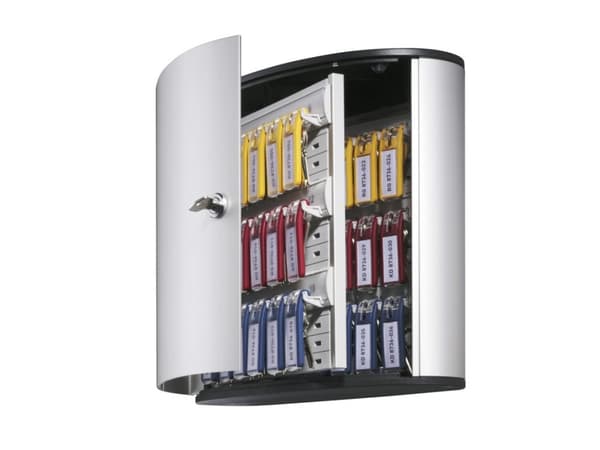 DURABLE KEY BOX - Nøkkelskap - 36 kroker - aluminium - sølv
