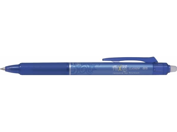Kuglepen Pilot FriXion Clicker blå fine 0,5 mm - (12 stk.)