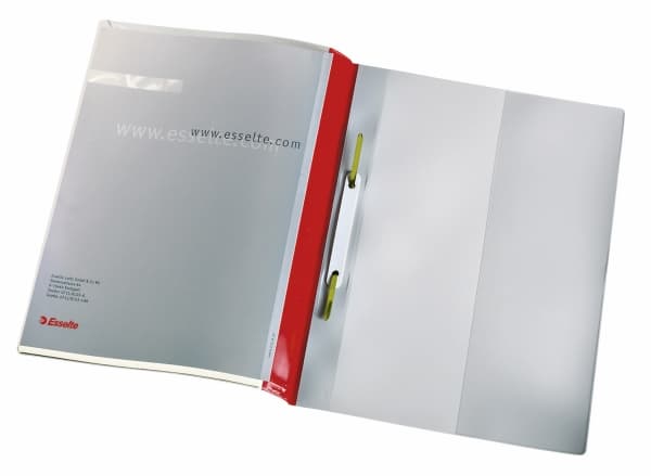 Esselte 28359, Esittelykansio, A4, PVC-muovi, Punainen, 250 arkkia, 80 g/m²