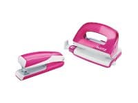 Leitz WOW NeXXt - Bordstillbehörsuppsättning - 10 ark / 1 mm - No.10 - metall - rosa metallic