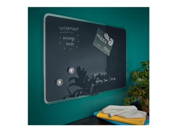 Leitz Cosy - Whiteboard - veggmonterbar - 600 x 400 mm - herdet glass - magnetisk - fløyelsgrå