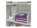 Miniatyrbilde 3 av 3: Leitz WOW Dual Colour - Brevbakke - for ANSI A (Letter) (216 x 279 mm), A4 (210 x 297 mm), C4 (229 x 324 mm), Folio (216 x 330 mm) - purpur