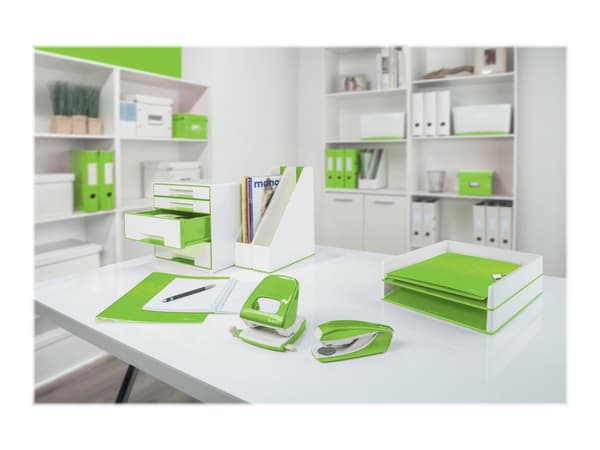 Leitz WOW 5502 - Häftapparat - 30 ark / 3 mm - 24/6, 26/6 - plast, metall - grön