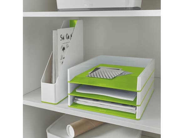 Leitz WOW Dual Colour - Magasinfil - ryggbredd: 73 mm - för A4 (210 x 297 mm) - grön