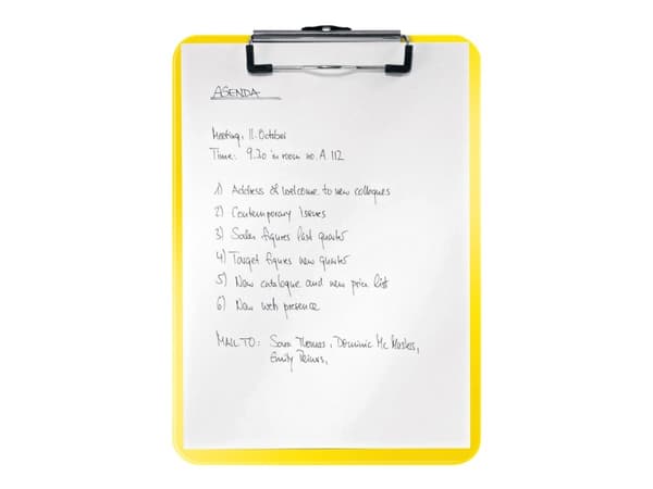 Leitz WOW - Utklippstavle - for A4 (210 x 297 mm) - gul
