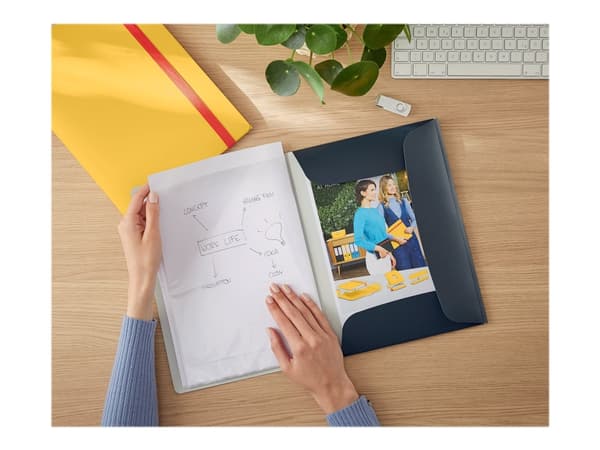 Leitz Cosy Mobile - Displaybok - 20 rom - for A4 Plus - kapasitet: 40 ark - fløyelsgrå