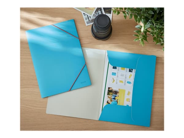 Leitz Cosy - 3-fliksmappe - for A4 (210 x 297 mm) - kapasitet: 150 ark - rolig blått