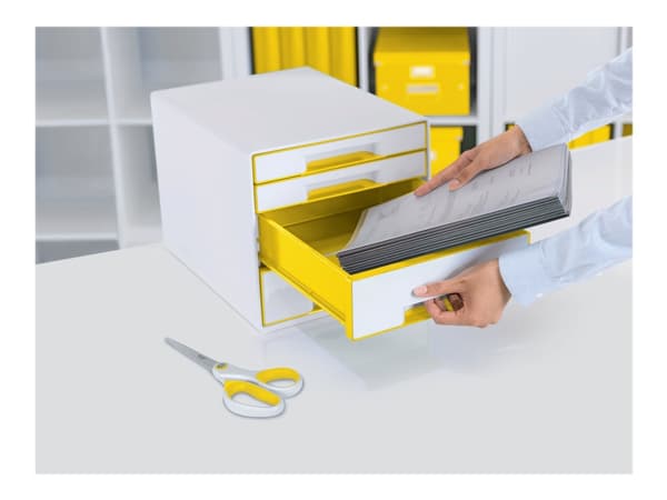 Leitz WOW CUBE, 4 laatikko(a), Valkoinen, Matta, Yksivärinen, 287 mm, 270 mm