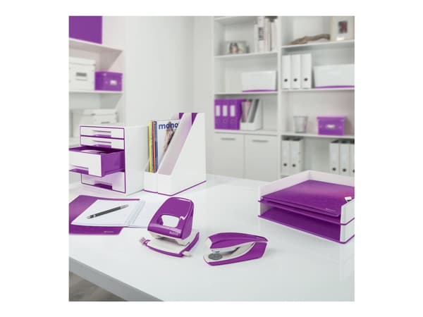 Leitz 53621062, A4, Polystyreeni (PS), Purppura, Valkoinen, 1 kpl, 73 mm, 272 mm