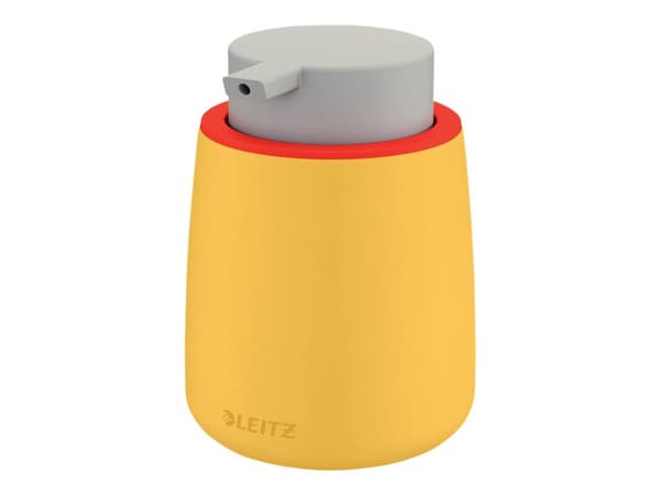 Leitz Cosy - Desinfeksjonsmiddel-/såpedispenser - plastikk, keramisk - varm gulfarge