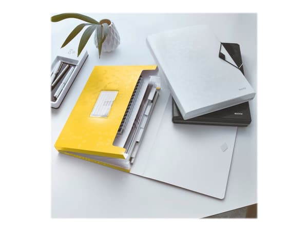 Leitz WOW - Dokumentmappe - kan utvides - 6 rom - 6 deler - for A4 (210 x 297 mm) - kapasitet: 250 ark - med fliker