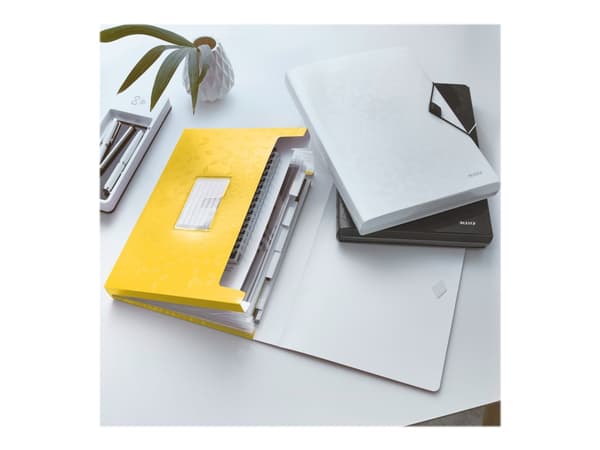 Leitz WOW - Dokumentmappe - kan utvides - 6 rom - 6 deler - for A4 (210 x 297 mm) - kapasitet: 250 ark - med fliker