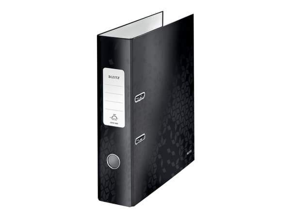 Leitz 180° WOW - Spakbågesfil - ryggbredd: 80 mm - för A4 (210 x 297 mm) - kapacitet: 600 ark - svart