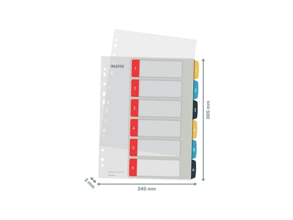 Leitz Cosy 1-6 - 6 kort indekskort