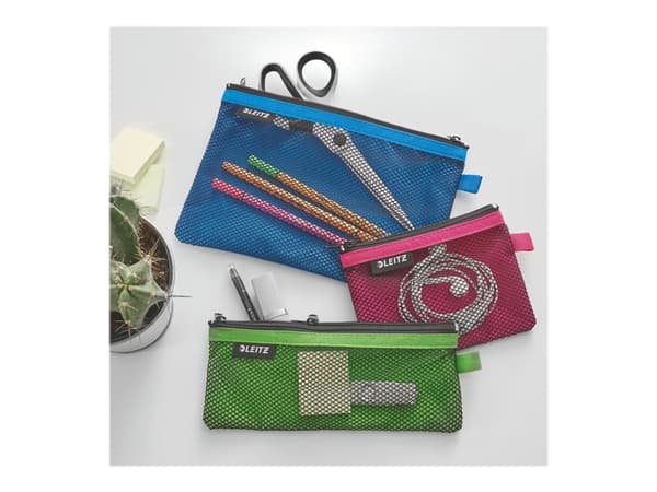Leitz WOW Travel Large - Pung for passport / medicine / cables / power bank / cosmetic - nylon - rosa