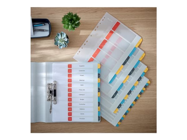 Leitz Cosy 1-5 Printable Index - Polypropylen (PP) - 300 mikroner - 1 ark indekskort