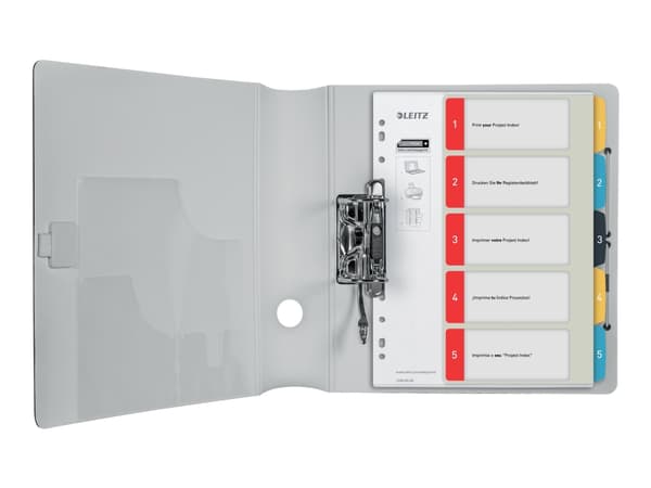 Leitz Cosy 1-5 Printable Index - Polypropylen (PP) - 300 mikroner - 1 ark indekskort