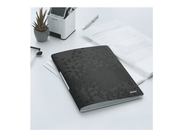 Leitz WOW - Displaybok - 20 rom - bokryggbredde: 13 mm - for A4 (210 x 297 mm) - kapasitet: 40 ark - svart