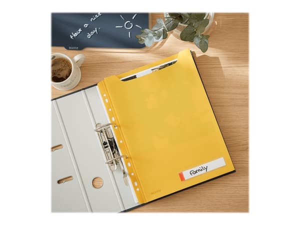 Lomme katalog Leitz Cosy A4 PP gul /3 - (12 stk.)