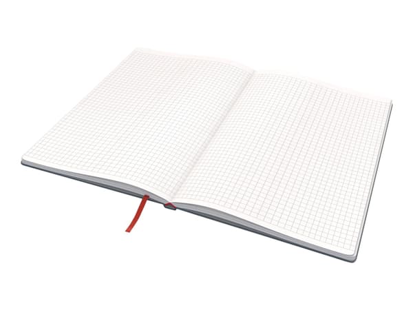 Leitz Cosy - Notisbok - eskebundet - B5 (176 x 250 mm) - 80 ark / 160 sider - rutet - velvet gray - laminert kartong