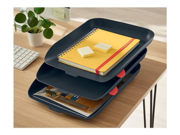 Leitz Cosy - Notisbok - spiralbundet - B5 (176 x 250 mm) - 80 ark / 160 sider - rutet - varm gul - laminert kartong