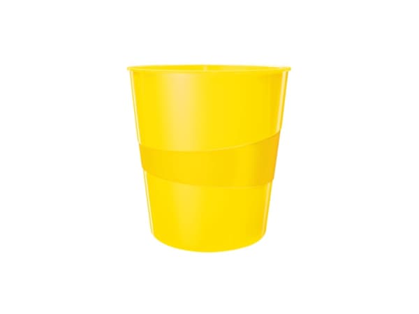 Papirkurv Leitz Plus 15 ltr. WOW gul - (6 stk.)