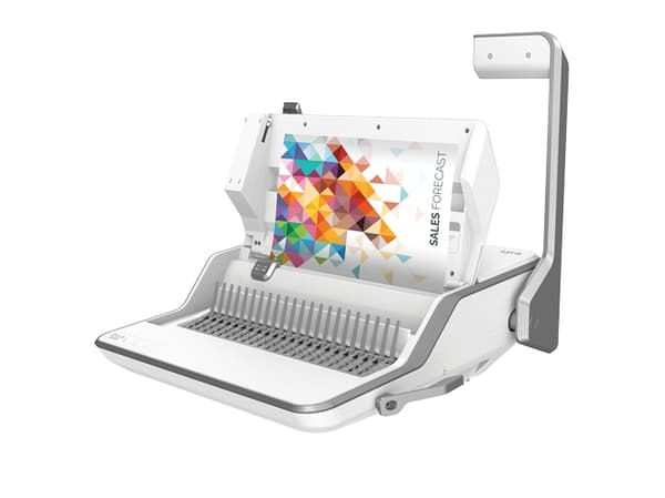 Fellowes lowes Lyra 3 in 1 Binding Centre DD, Manuell, 300 ark, Grå, Hvit