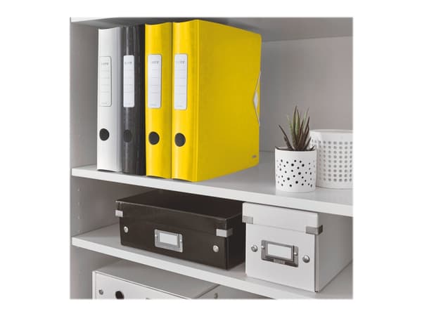 Leitz 180° Active WOW - Hevarmbuefil - bokryggbredde: 65 mm - for A4 (210 x 297 mm) - kapasitet: 350 ark - gul