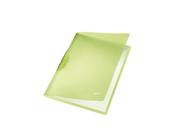 Leitz ColorClip Rainbow - Klippfil - för A4 - kapacitet: 30 ark - genomskinlig grön