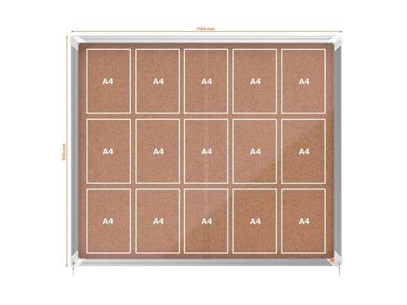 Nobo 1915332, Innendørs, Brun, Aluminium, Aluminium, 4 mm, Kork