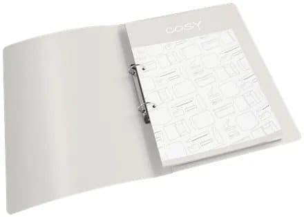 Leitz Cosy - Ringperm - bokryggbredde: 32 mm - for A4 (210 x 297 mm) - kapasitet: 190 ark - fløyelsgrå