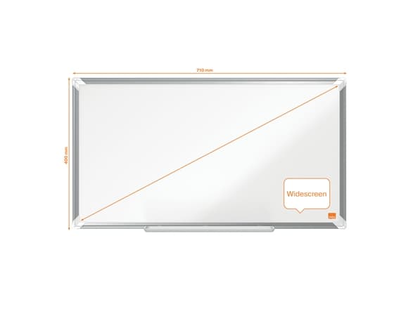 Nobo Premium Plus, 696 x 386 mm, Terästä, Kiinteä, Magneettinen