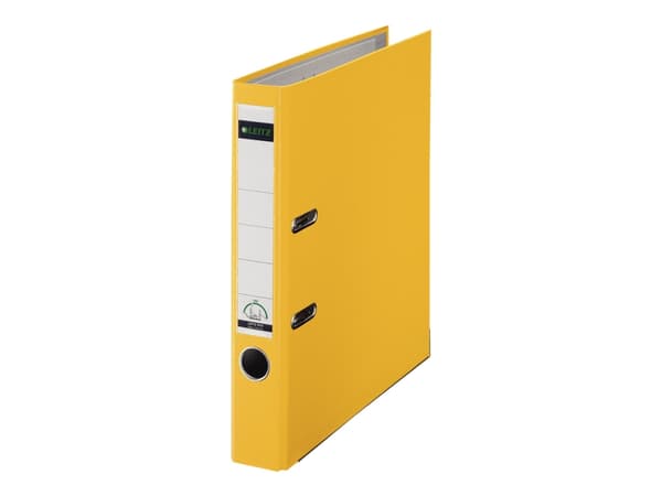 Leitz 180° - Spakbågesfil - ryggbredd: 50 mm - för A4 (210 x 297 mm) - kapacitet: 350 ark - gul