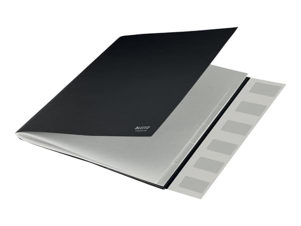 Leitz Recycle - Klassifikasjonsmappe - 6 deler - for A4 (210 x 297 mm) - med fliker - svart