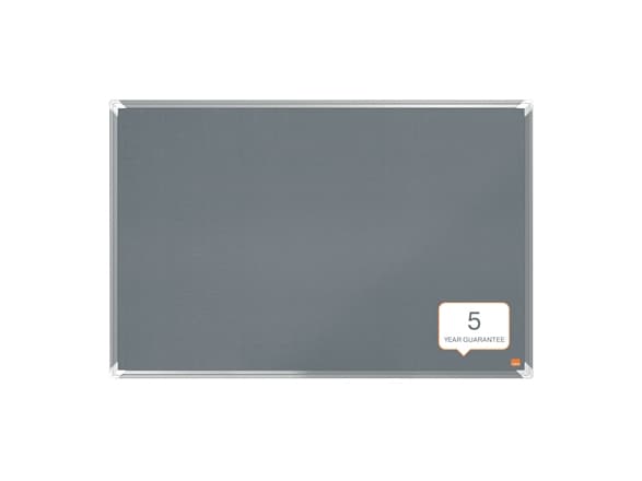 Nobo 1915195, Fast korktavle, Grå, Felt, 871 x 562 mm, Aluminium, Aluminium