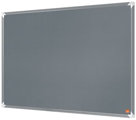 Nobo 1915195, Fast korktavle, Grå, Felt, 871 x 562 mm, Aluminium, Aluminium