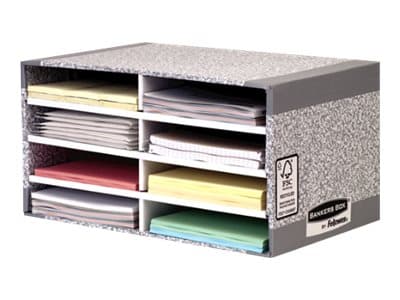 Bankers Box System - Sorterer - 8 rom - for A4 - grå